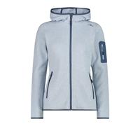 Thick Hooded Sweater Fleece Women CMP Knit-Tech Bleu 2XS