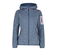 Thick Hooded Sweater Fleece Women CMP Knit-Tech Bleu XL