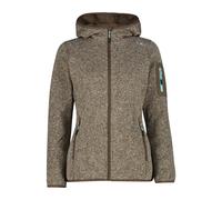 Thick Hooded Sweater Fleece Women CMP Knit-Tech Marron 2XL