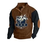 Thick Hoodies for Men Zip Up Sweater Camisas Para Hombres Manga Larga Cowboy Shirts Mens Corduroy Jacket Playeras Manga Larga Para Sun Shirt Men's Clothes Mens Shirts Pack（2-Light Brown,Medium）