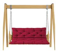 Thick Indoor Sofa Cushion Pad for 2 3 Seater Bench Soft Nonslip Chair Mat with Backrest Ideal for Dining & Patio 100x100x8cm Red Comfort & Style