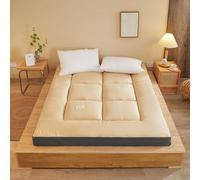 Thick Japanese Futon Mattress 180x200 cm Portable & Soft Foldable for Camping Home Use Guest Bed over ace-Saving table Solut