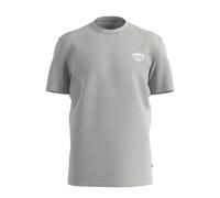 Thick Jersey Crew Neck T-Shirt with Front Print QS Gris M
