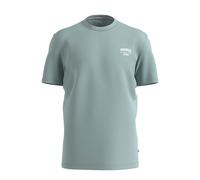 Thick Jersey Crew Neck T-Shirt with Front Print QS Vert M