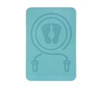 Thick Jump Rope Mat, Non-Slip Sports Mat, Fitness Exercise Mat Protects Floors and Equipment Skipping Pad, Absorption Indoor Outdoor Padded Workout for Cross Exercise Floor Yoga (blue)