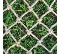 Thick Jute Support Netting Double Loop Design Strong Biodegradable Garden Twine Natural Trellis Mesh Customizable 4mm x 10cm 1x1m - Ideal for Plant Support and Gardening
