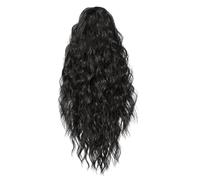 Thick Long Hairpiece - Clip-In Synthetic Fiber, Wavy Curly Texture, 17.72in Length, 170g Volume | Ideal for Cosplay Parties, Costume Events, Daily Commuting, Casual Gatherings, Performance Confidence