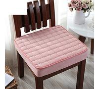 Thick Memory Foam Seat Pad,Orthopedic Seat Cushion for Elderly,Non-Slip Plush Cover Chair Cushion for Kitchen Wheelchair Car,Washable