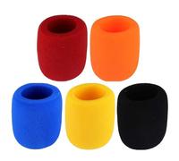 Thick Microphone Cover,Foam Mic Covers Windscreen Suitable for Most Standard Handheld Stage Microphone,Reusable Foam Covers (5 Pack)