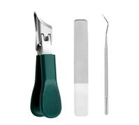 Thick Nail Clippers, Curved Thick Nail Cutter for Ingrown Toenails for Seniors with Nail File, Splash-proof Pedicure Tool for Foot and Fingernails Cutting