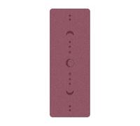 Thick Natural Rubber Yoga Mat - Textured Matte PU Surface, Non-Slip Fitness With Alignment Lines For Aerobics/Studio (PURPLE)