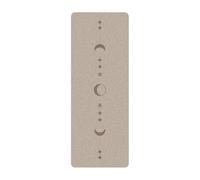 Thick Natural Rubber Yoga Mat - Textured Matte PU Surface, Non-Slip Fitness With Alignment Lines For Aerobics/Studio (Chocolate)