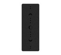 Thick Natural Rubber Yoga Mat - Textured Matte PU Surface, Non-Slip Fitness With Alignment Lines For Aerobics/Studio (Black)