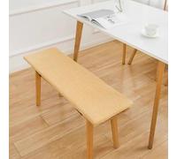 Thick Non Slip Bench Cush for Indoor & Outdoor Seating Sofa Pad with Ties Perfect for Los Porch Swings Shoe Benches 100x40x5cm Yellow