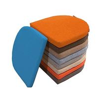 Thick non slip chair cushion for dining room kitchen office - 5/8 cm (45 x 45 x 8 cm coffee brown) - Comfort and style for seating at home and on the patio