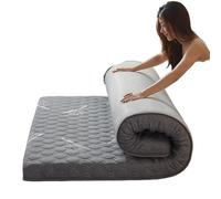 Thick Non-Slip Latex Folding Mattress, Cotton Cushion for Home & Hotel, Twin/Double Size, 6cm Thick, Ideal for King & Queen Beds, 90x190cm, Portable & Comfortable