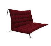 Thick Non Slip Outdoor Cushion with Backrest for Garden & Patio Dark Red 150x100x8 cm Comfortable Seat Pad for Ultimate Relaxation & Stylish Decor