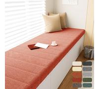 Thick Non-Slip Window Seat Cushs for Indoor Use, Removable Washable Covers, Perfect for Bay, Kitchens, or Reurants, 130x40cm