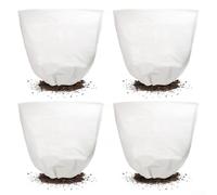 Thick Non-Woven Plant Frost Protection Covers - Winter Cold Weather Shield, for Garden Plants, 39.4x39.4 Inch Green or White,Winter Garden Plant Covers(White)