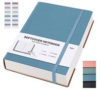 Thick Notebook College Ruled - B5 Lined Journals with 100gsm Thick Paper, Softcover Thick Journal Notebooks Giftable for Women/ School, Office, Artist Writing/Noting, 304 Pages, 7.6'' X 10'' Grey Blue