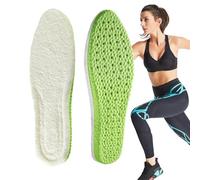 Thick Padded Insole - Portable Winter Plush Insoles, Breathable, Thick Shoe Insoles, Deodorising Running Insole, Warm Plush Insoles Made of Natural Lamb, Wool Shoe