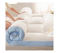 Thick Padded Japanese Futon Mattress Foldable Roll-Up Floor Mat Portable Camping Pad Single/Twin/Queen Size Ideal Sofa Bed for Home & Travel Comfort