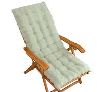 Thick Patio Lounge Chair Cushion Indoor Outdoor High Back Cushions for Rocking Chair & Sofa Light Green 19.6" x 49.2" - Comfort & Style for Your Space