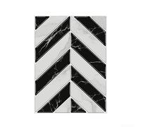 Thick PE Foam Wall Decals with V Design Element for Residential Kitchen and Bathroom Wall Applications Waterproof Oil Proof (GST94)