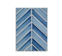 Thick PE Foam Wall Decals with V Design Element for Residential Kitchen and Bathroom Wall Applications Waterproof Oil Proof (GST92)