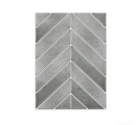 Thick PE Foam Wall Decals with V Design Element for Residential Kitchen and Bathroom Wall Applications Waterproof Oil Proof (GST99)