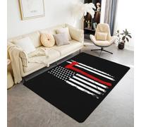 Thick Pile Super Soft Shaggy Modern Rugs Living Room 3D American Flag Ideal For Bedroom, Hall, Kids Baby Room, Indoor & Outdoor Rugs Hallway Runners Carpet Mat 120 X 160 Cm Easy Clean -82153547964
