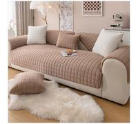 Thick Plush Non-Slip Sofa Covers for 1 2 3 Seater L-Shaped Couch Washable Soft Furniture Protector Cozy Pet-Friendly Slipcovers for Living Room Dogs & Cats