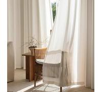 Thick Polyester Bathroom Curtains, 2 Panels, Solid Color Window Treatments for Privacy, Modern Home Décor