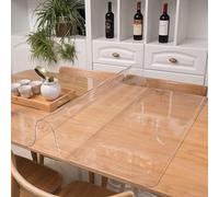 Thick PVC Clear Table Protector - Multi-Size Transparent Desk Cover for Office, Computer, Night Stand & Sofa Table - 16x24 inch Plastic Shield
