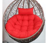 Thick Red Hanging Basket Seat Cushion for Egg Chairs Soft Replacement Swing Cushions Casual Outdoor Chair Cushion (Size: 110cm)