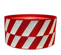 Thick Red & White Candy Cane 2m x 35mm Wide Christmas Ribbon Great for Accessories Cake Decorating Ribbon & Decoration Ideas for Present Gift Wrap, Bows, Toppers or Wrapping for Bags. Eve Boxes!