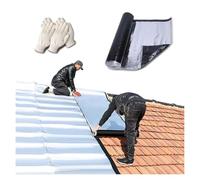 Thick Self-adhesive Waterproof Tape Asphalt Membrane Easy to Use Aluminum Foil Waterproof Patch Seal Tape for Roof Window Driveway Repair(10cmx10m)