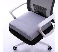 Thick Shock-Absorbing Seat Cushion for Office Chairs Recliners Wheelchairs & Car Seats - Comfortable Gray Pad 45x45x8cm Ergonomic Support for Long Hours
