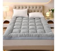 Thick Sleeping Pad Floor Mattress, Portable Roll Up Futon, Foldable Guest Bed, Breathable Travel Mattress for Camping, Easy to Store, Twin/Full/Queen/Sofa