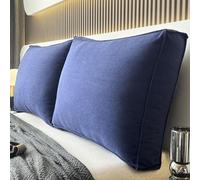 Thick Sofa Back Cushions with Removable Covers Lumbar Support Pillows for Couch & Headboard Comfortable Reading & Waist Support 100x50cm Ideal for Home Decor