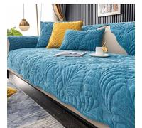 Thick Sofa Covers Washable,Quilted Sectional Corner Couch Seat Cushion Cover Slipcovers Furniture Protector for Living Room Pet Dog Pet Bed Mat Chair Pads,Blue,60x90cm