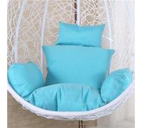 Thick Soft Egg Chair Cushion with Headrest, Hanging Basket Hammock Seat Cushion for Outdoor Patio Porch (Chair Not Included)