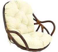 Thick Soft Rocking Chair Cushion Replacement Garden Chair Pad Rattan Swivel Seat Cushion for Patio Comfortable Outdoor Lounge Pillow Garden Terrace Accessory