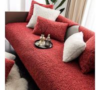 Thick Soft Velvet Modular Sofa Cover Warm Non Slip Furniture Protector for Living Room Ideal for Homes with Kids and Pets