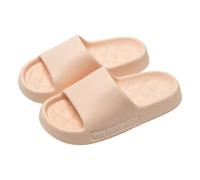 Thick Sole Cloud Slippers for Men Women Diamond Quilted Footbed Casual Open Toe Slides Lightweight Indoor Outdoor Summer Sandals Pink