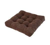 Thick Square Chair Cushion Pad for Dining & Office, Soft Furniture Floor Cushion for Armchairs & Garden, 50x50x8 cm, Dark Brown - Comfort & Style Upgrade