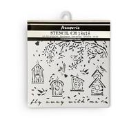 Thick Stencil cm 18 x 18 cm - Garden Nests