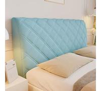 Thick Stretch Bed Headboard Cover, Washable Dustproof Protector For Full/queen/king Size Beds, Stylish Slipcover For Bedroom Decor, Fits All Headboards Light Blue 86.6 in