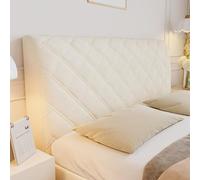 Thick Stretch Bed Headboard Cover, Washable Dustproof Protector For Full/queen/king Size Beds, Stylish Slipcover For Bedroom Decor, Fits All Headboards Off-white 74.8 in