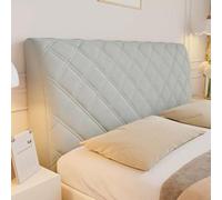Thick Stretch Bed Headboard Cover, Washable Dustproof Protector For Full/queen/king Size Beds, Stylish Slipcover For Bedroom Decor, Fits All Headboards Light Gray 70.8 in
